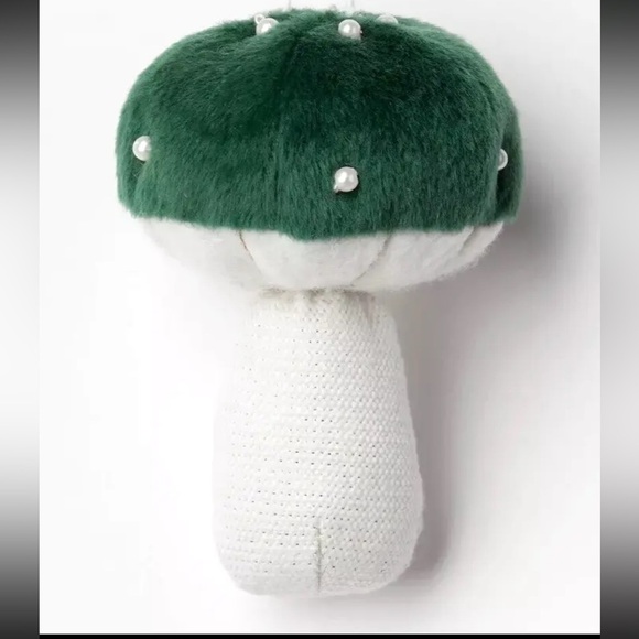 Fabric Mushroom Ornament Dark Green, NWT - Picture 3 of 9